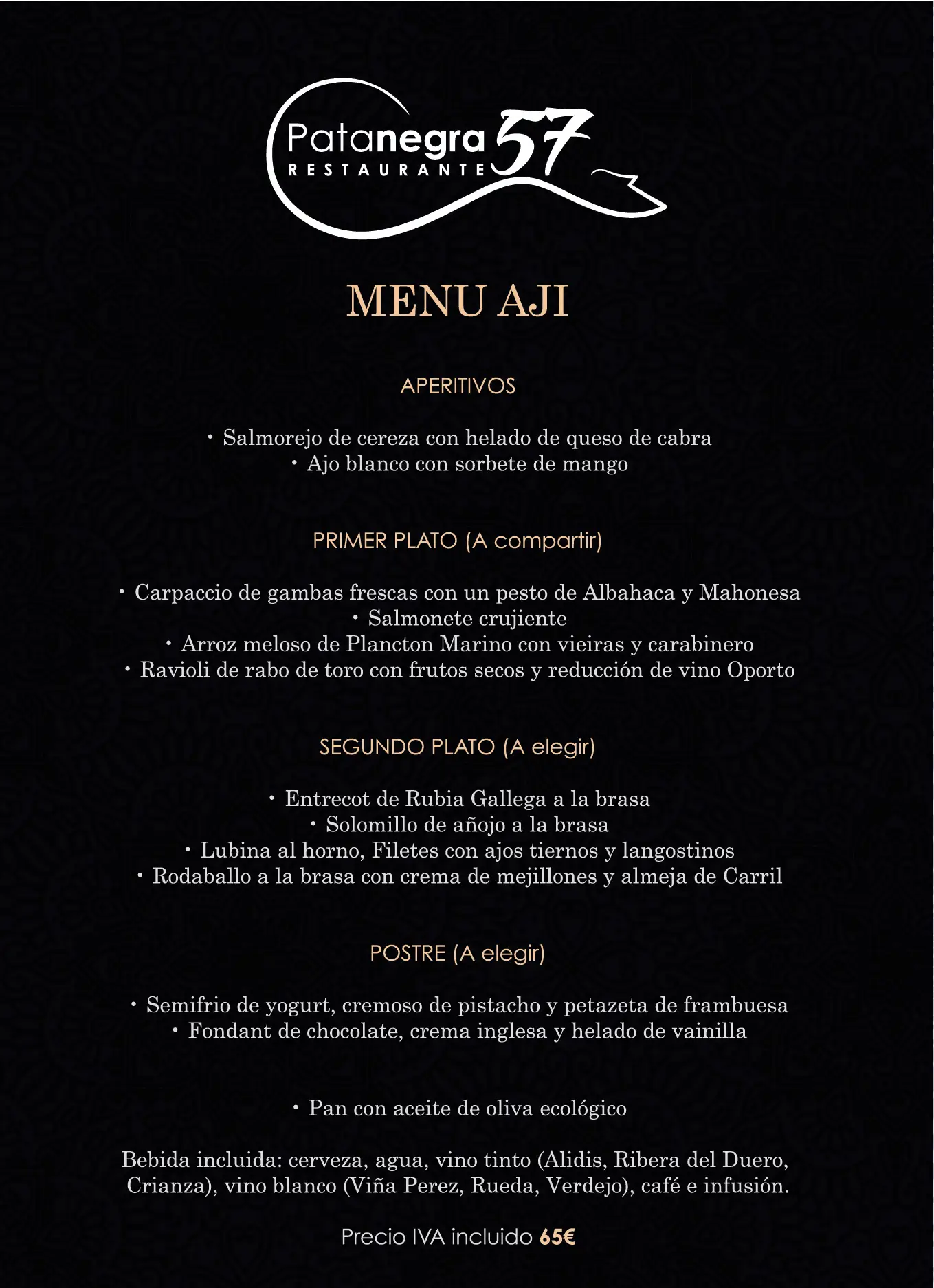 Carta (página 4) de Restaurante Pata Negra 57 en Nerja