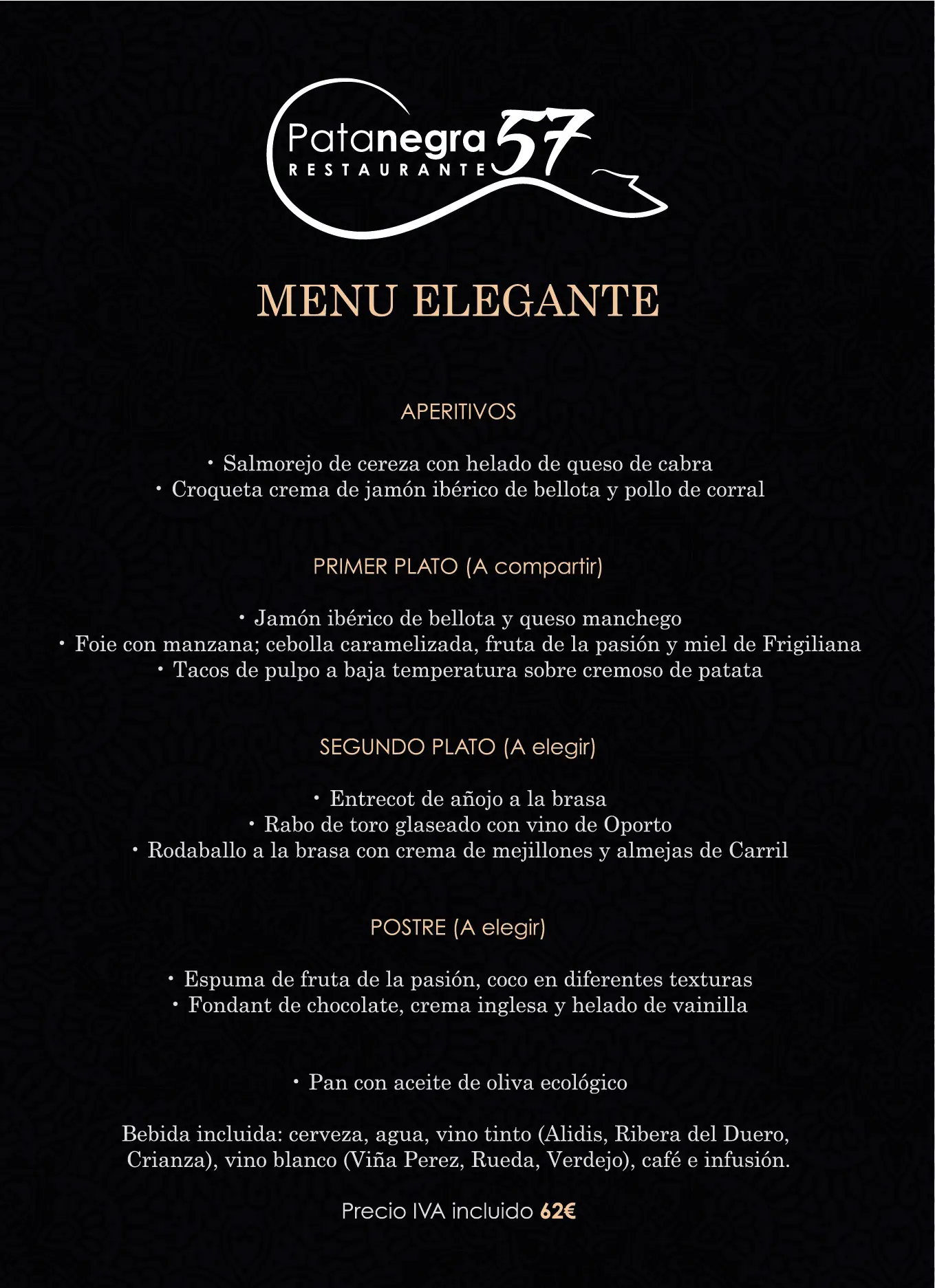 Carta (página 3) de Restaurante Pata Negra 57 en Nerja