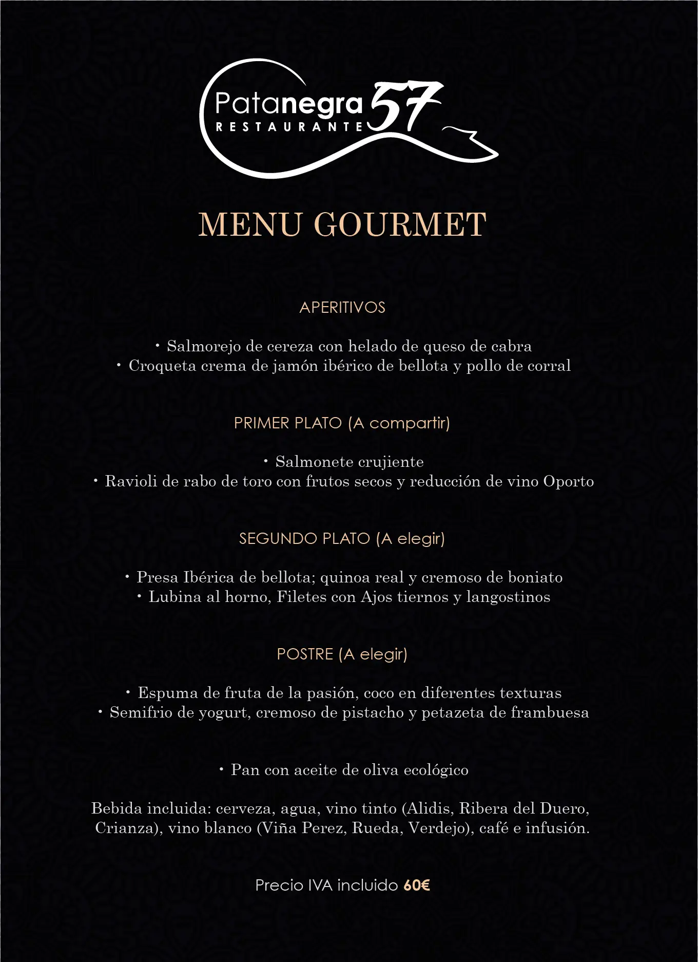 Carta (página 2) de Restaurante Pata Negra 57 en Nerja