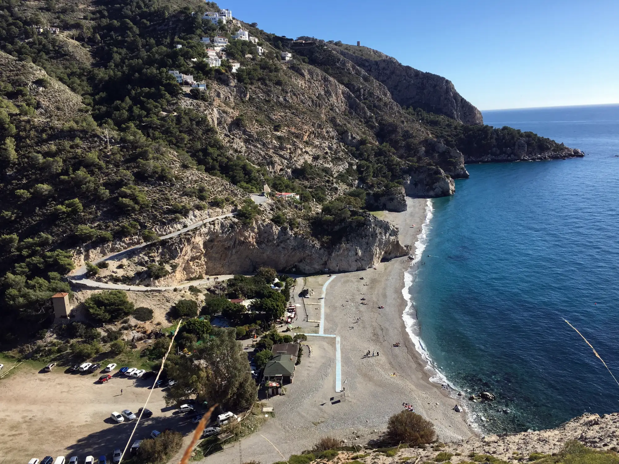 Cantarriján Beach — Clothing-Optional Cove en Nerja — vista principal