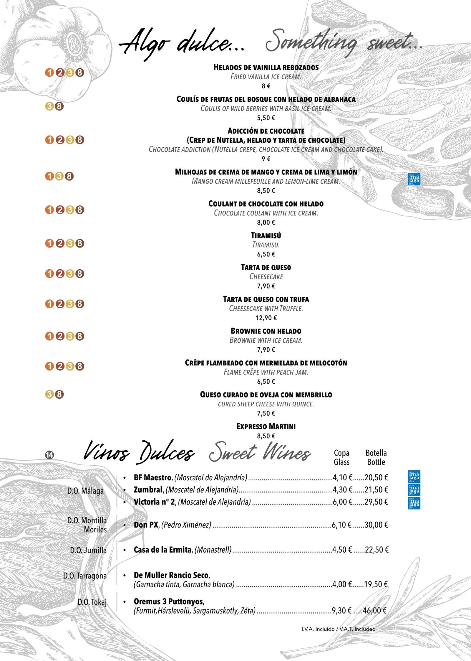 Carta (página 7) de Restaurante Paco El Churretero en Nerja