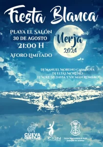 Cartel Fiesta Blanca Nerja 2024